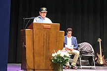 Jim Sharp speaking at dedication. Image courtesy of Julee Thomas.