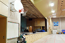Auditorium under construction.