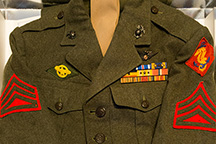 Bus Crumpton's Marine Corps uniform.