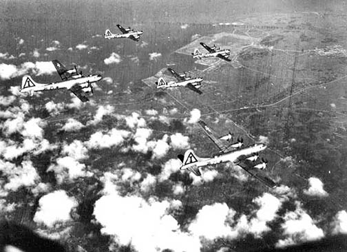 B-29's from the 468th Bomber Squadron.