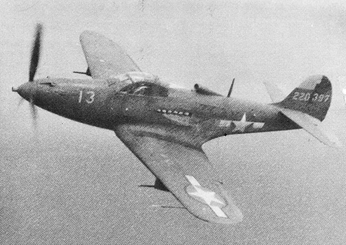 Hugos flew a P-39Q Airacobra fighter plane.