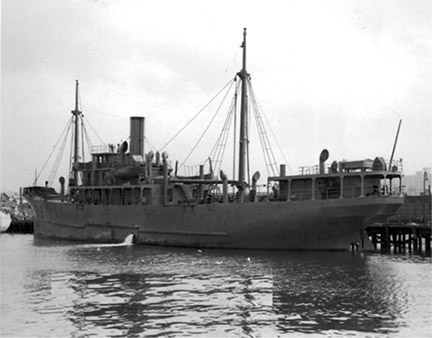 USCGC Muskeget -Weather Patrol Ship prior to disembarking from Boston to Iceland September, 1942.