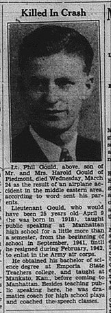 The Manhattan Mercury reporting on Gould's death.