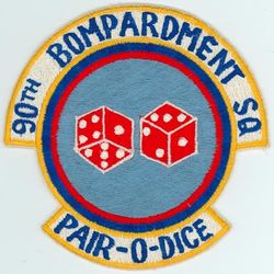 Insignia of the 90th Bomber Squadron - Pair-O-Dice.
